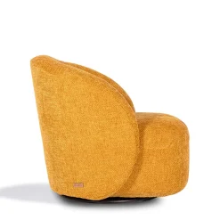 Poltrona girevole Muffin giallo
