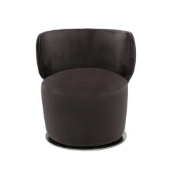 Poltrona girevole Sierra nera