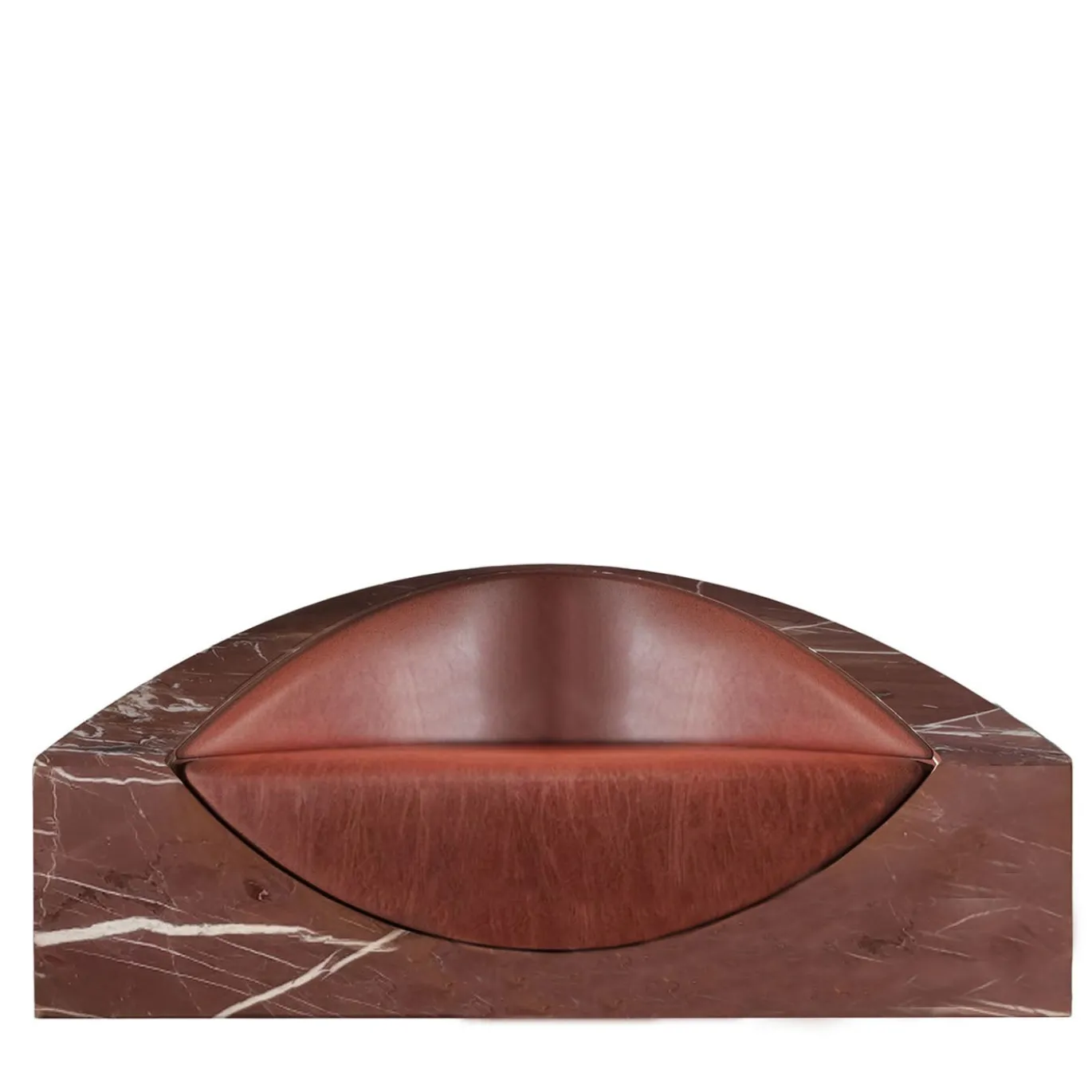 Poltrona Ægir in Marmo Rosso