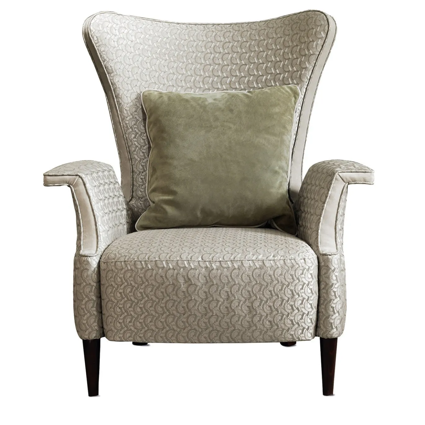 Poltrona in velluto jacquard