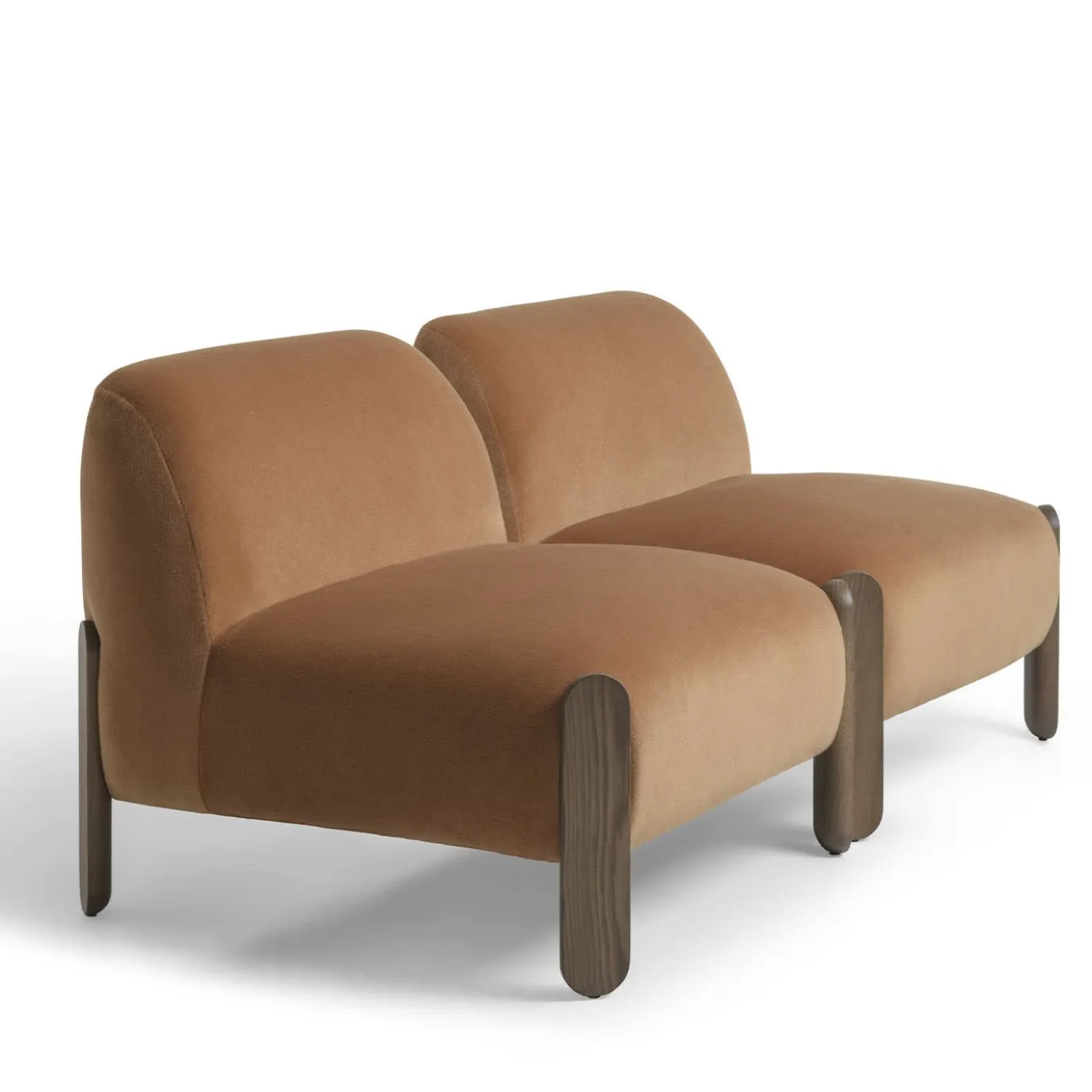 Poltrona Lounge Babà Soft 875 Marrone di Emilio Nanni