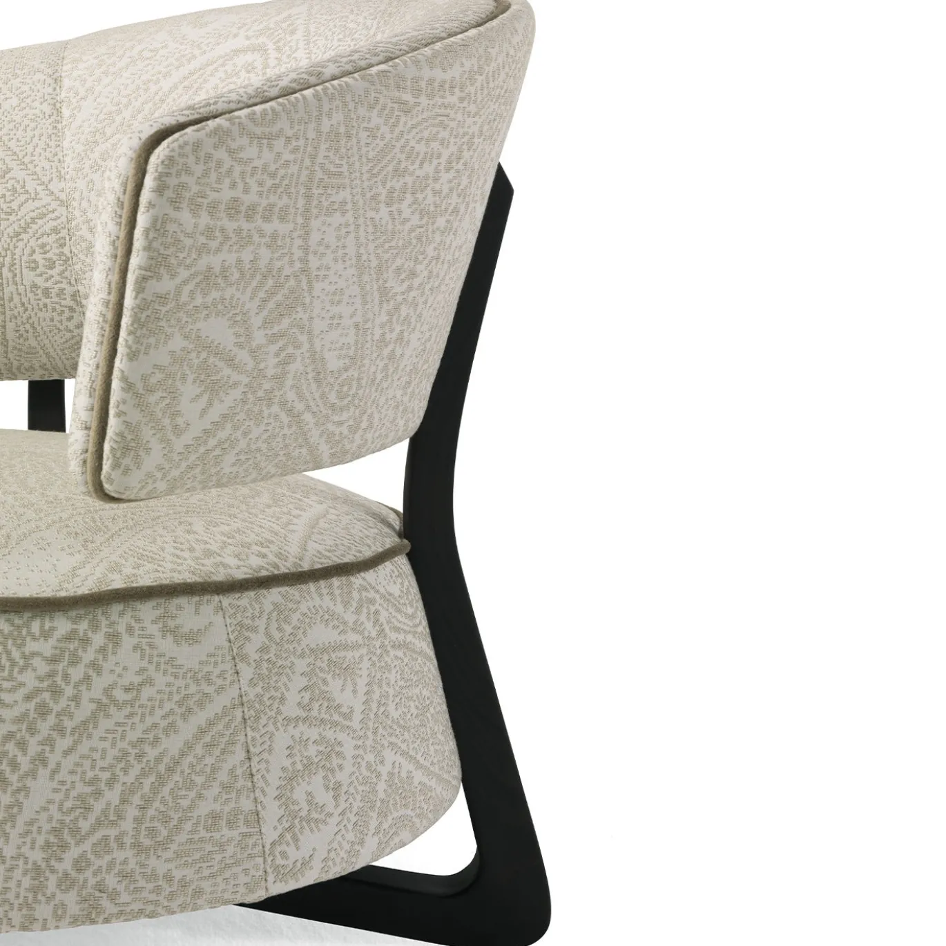 Poltrona Lounge Diana in Velluto Beige