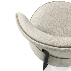 Poltrona Lounge Diana in Velluto Beige