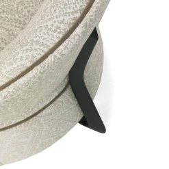 Poltrona Lounge Diana in Velluto Beige