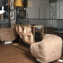 Poltrona Lounge Pemba Beige di Lorenza Bozzoli