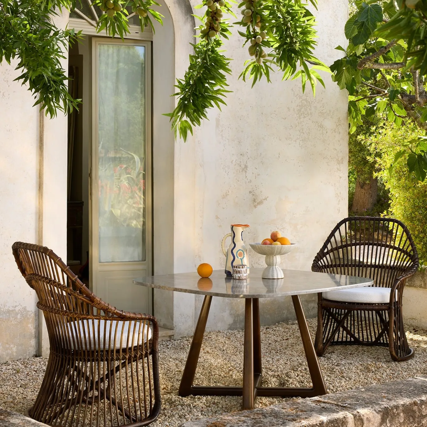 Poltrona Martingala Barrique in rattan di Marco Zanuso
