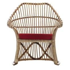 Poltrona Martingala in rattan naturale di Marco Zanuso
