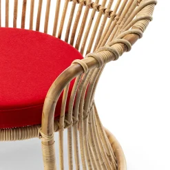 Poltrona Martingala in rattan naturale di Marco Zanuso