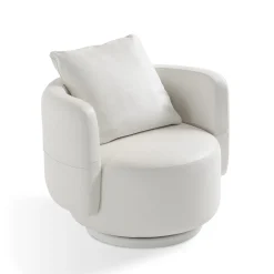 Poltrona Medusa'95 in Pelle Bianca