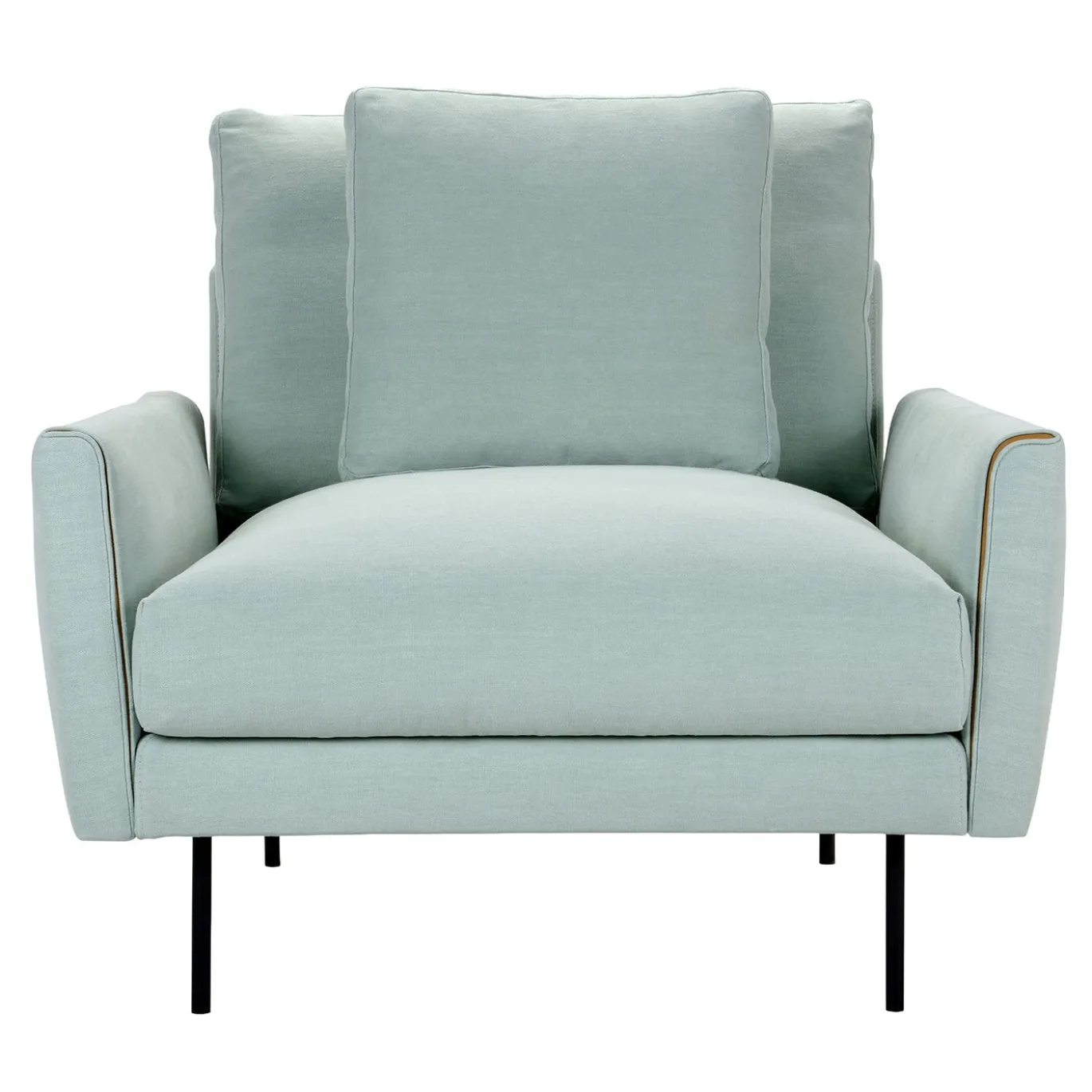 Poltrona Minimalista Barlow Azzurra