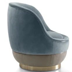 Poltrona Nido blu polvere