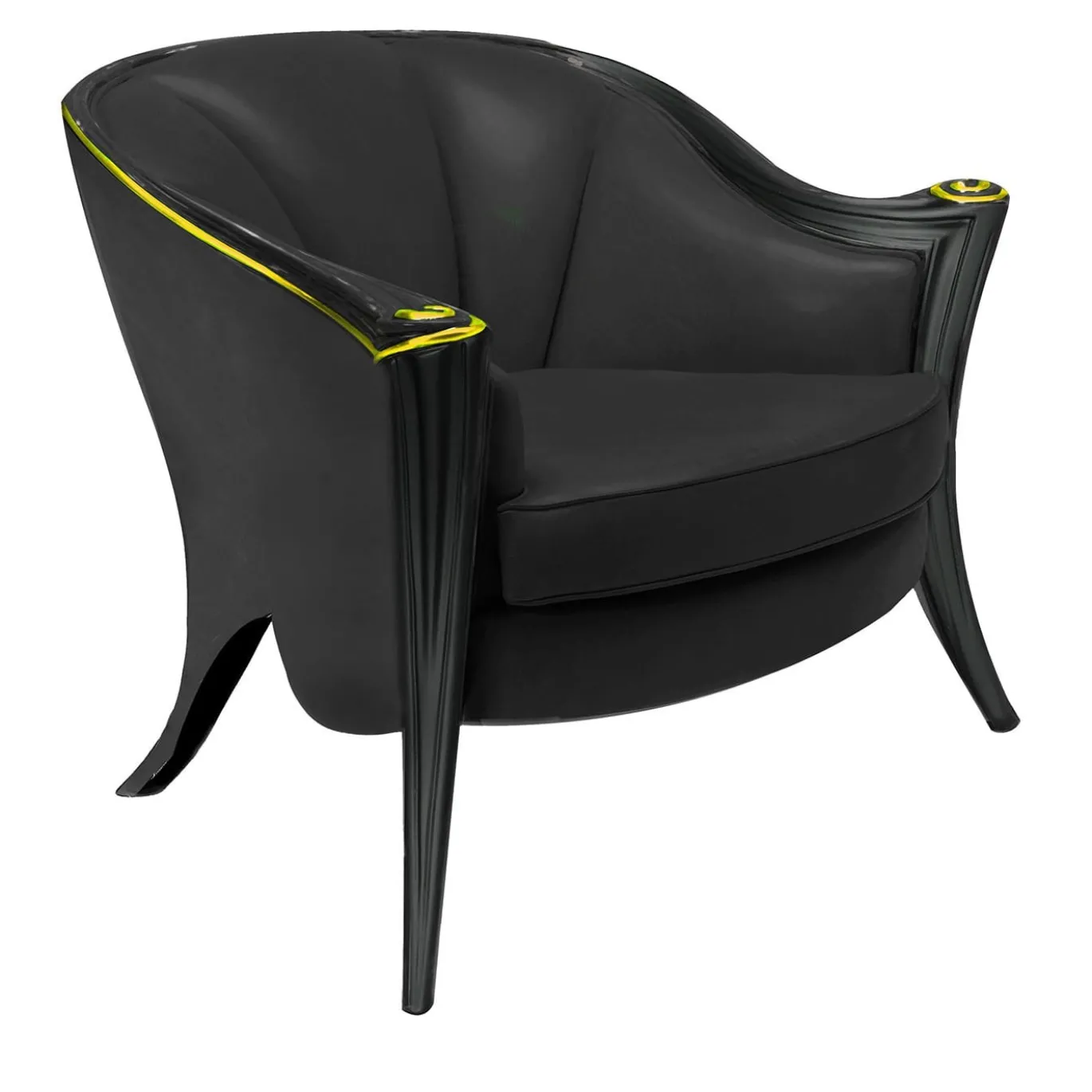 Poltrona Opus Black di Carlo Rampazzi