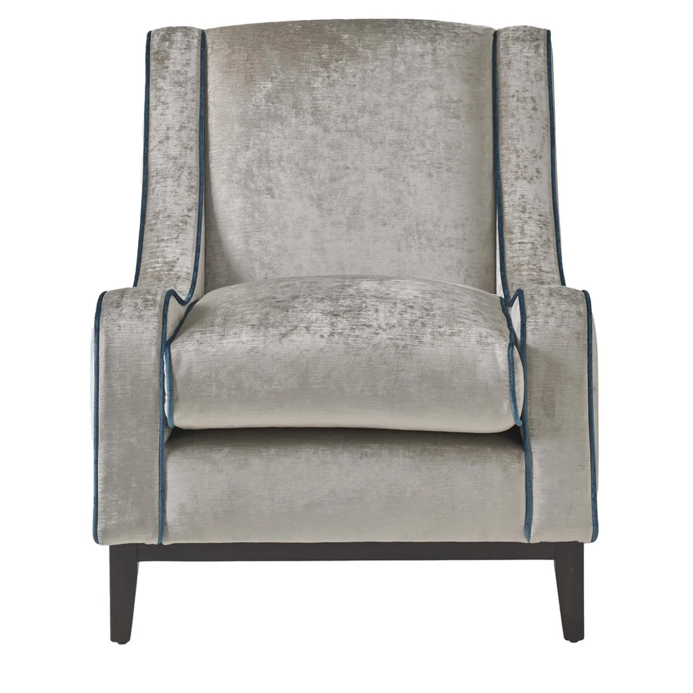 Poltrona Paris in velluto grigio