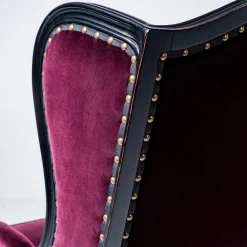 Poltrona Pauline in velluto bordeaux