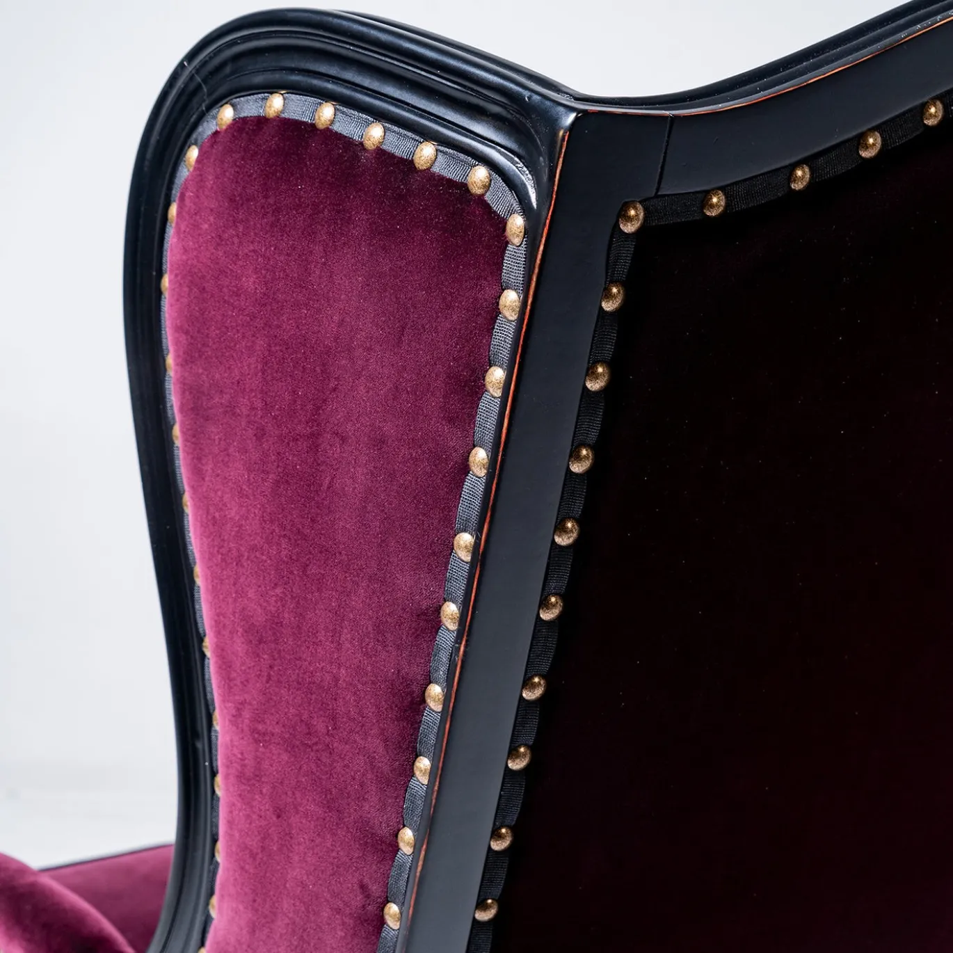 Poltrona Pauline in velluto bordeaux