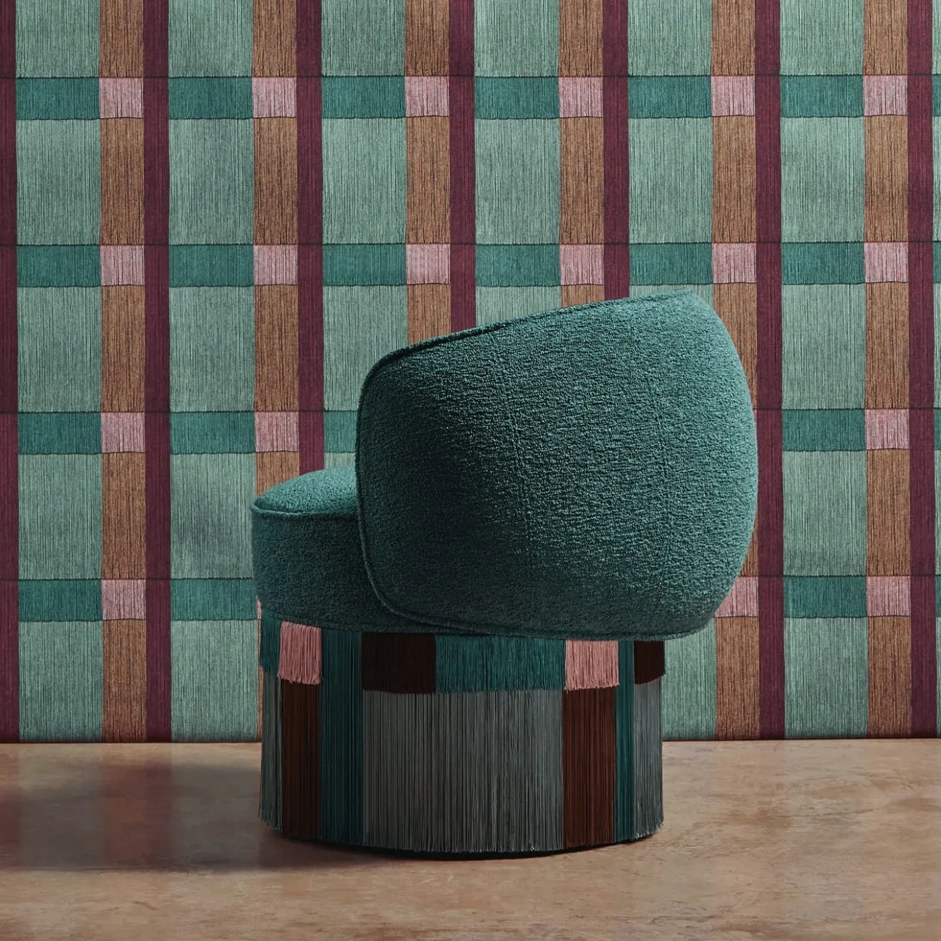 Poltrona Pirouette Clu Swivel Geo Wien di Lorenza Bozzoli