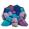 Poltrona Quartz Bio in Cotone Blu di CRTL Zak e Davide Barzaghi