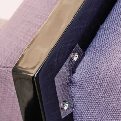 Poltrona Quartz Bio in Cotone Blu di CRTL Zak e Davide Barzaghi