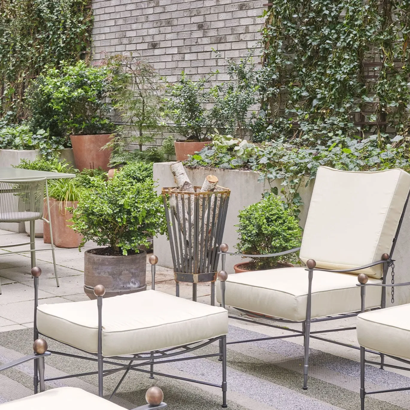 Poltrona Reclinabile Imbottita Crossweave Beige