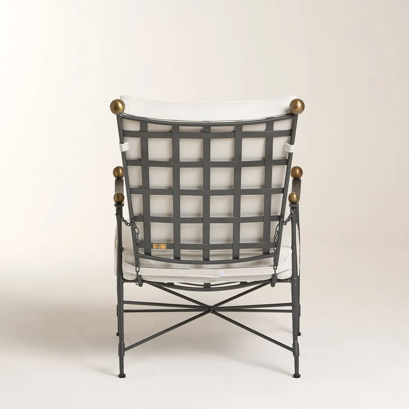 Poltrona Reclinabile Imbottita Crossweave Beige