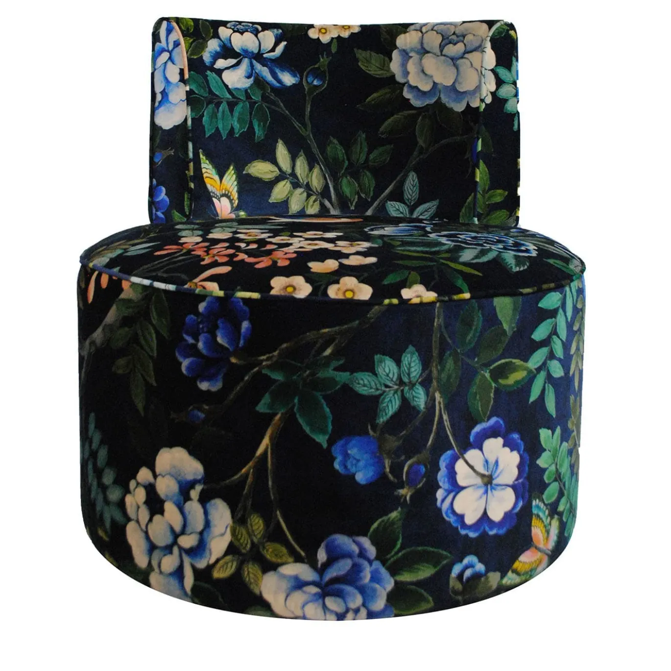 Poltrona rotonda Flowers Floral Polychrome