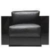 Poltrona Saratoga Black di Lella e Massimo Vignelli