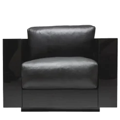 Poltrona Saratoga Black di Lella e Massimo Vignelli
