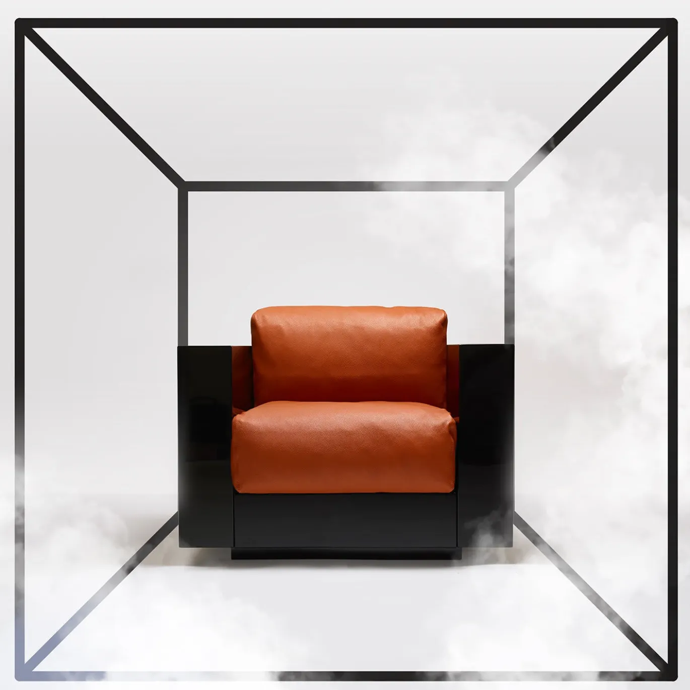 Poltrona Saratoga Orange di Lella e Massimo Vignelli