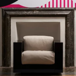 Poltrona Saratoga White di Lella e Massimo Vignelli
