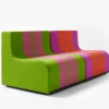 Poltrona Sofo verde e rosa