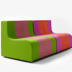Poltrona Sofo verde e rosa