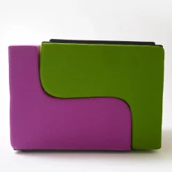 Poltrona Sofo verde e rosa