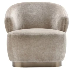 Poltrona Sophie Beige con Trapuntatura a Diamante