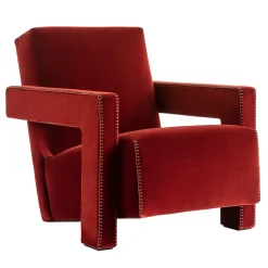 Poltrona Utrecht Rossa di Gerrit T. Rietveld