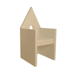 Poltrona Vescovina Beige di Lanfranco Benvenuti