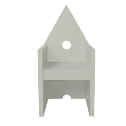 Poltrona Vescovina grigio chiaro di Lanfranco Benvenuti