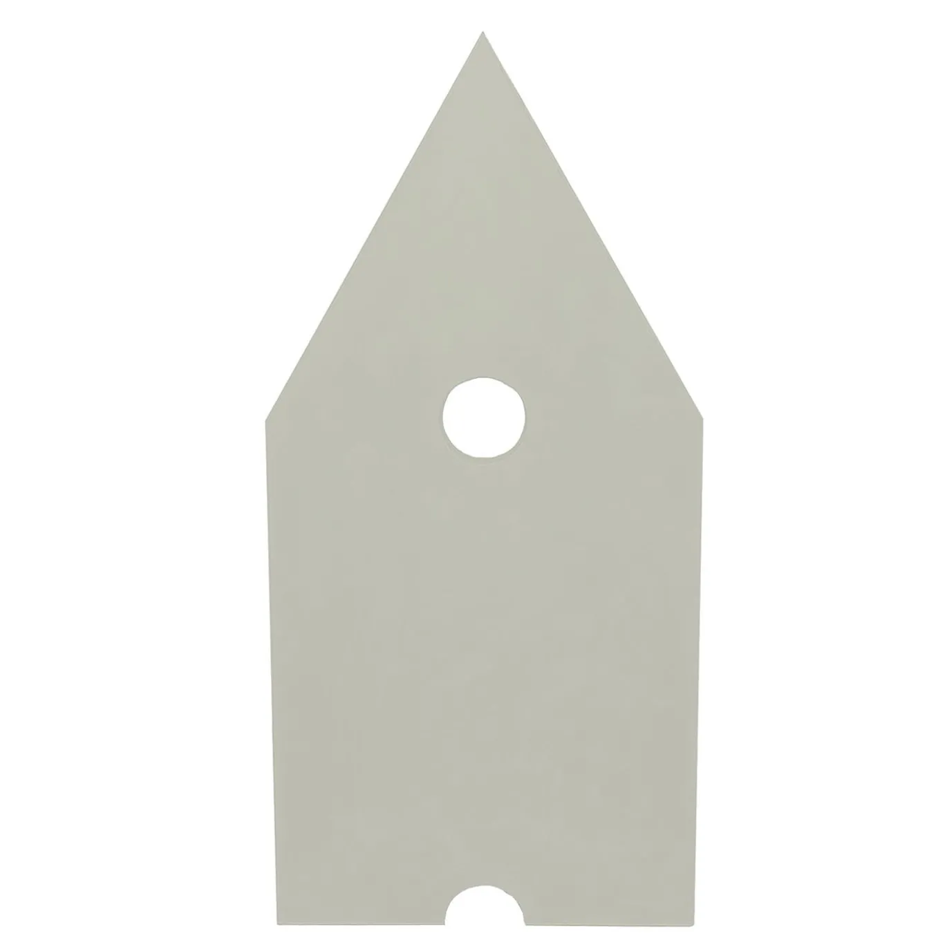 Poltrona Vescovina grigio chiaro di Lanfranco Benvenuti