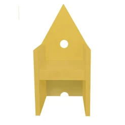 Poltrona Vescovina Yellow di Lanfranco Benvenuti