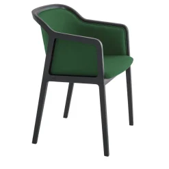 Poltrona Vienna in velluto verde smeraldo