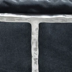 Poltroncina Bassa Moonlight argento e blu