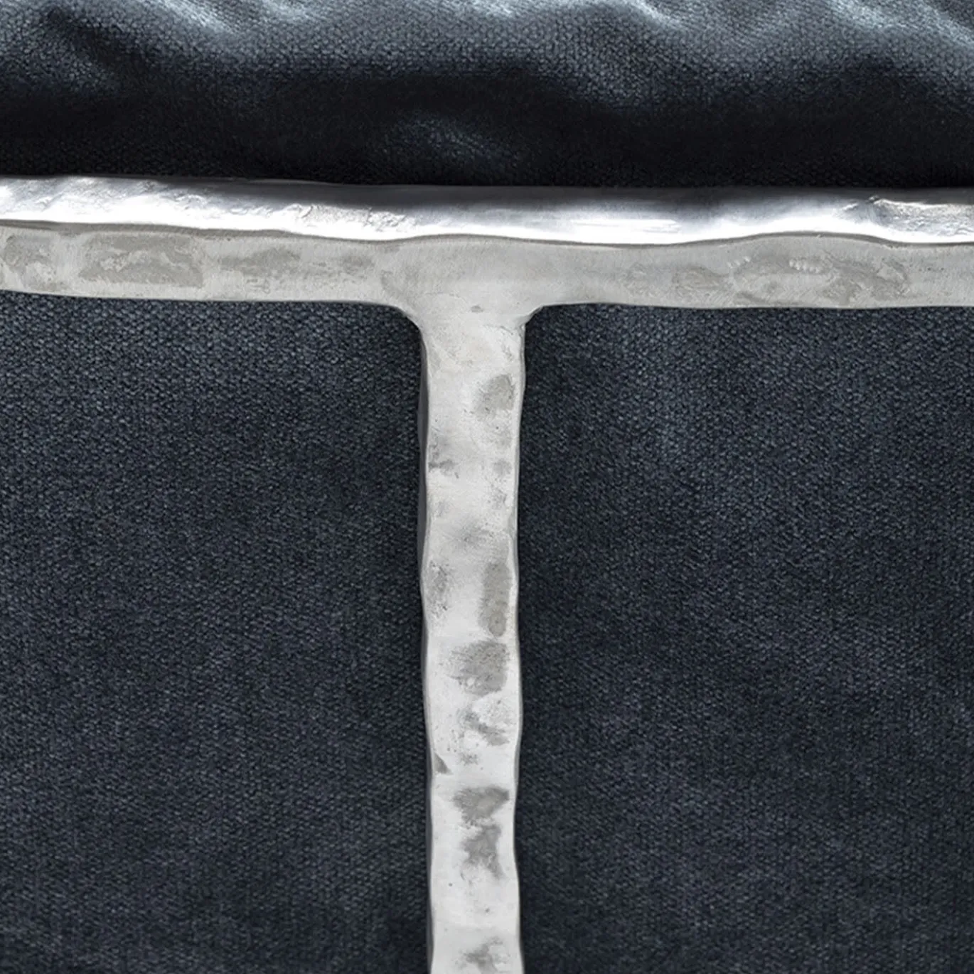 Poltroncina Bassa Moonlight argento e blu