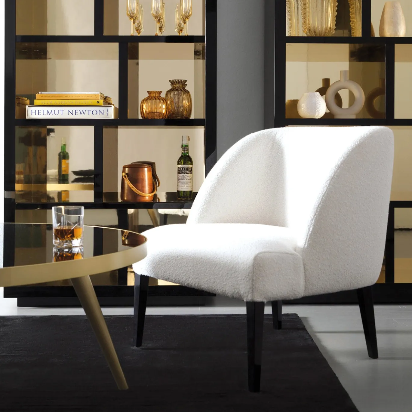 Poltroncina Colette Tea in Tessuto Bianco
