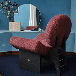 Poltroncina Onika Borgogna