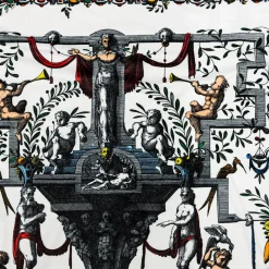 Pompei Plaid in velluto con disegno di grottesca