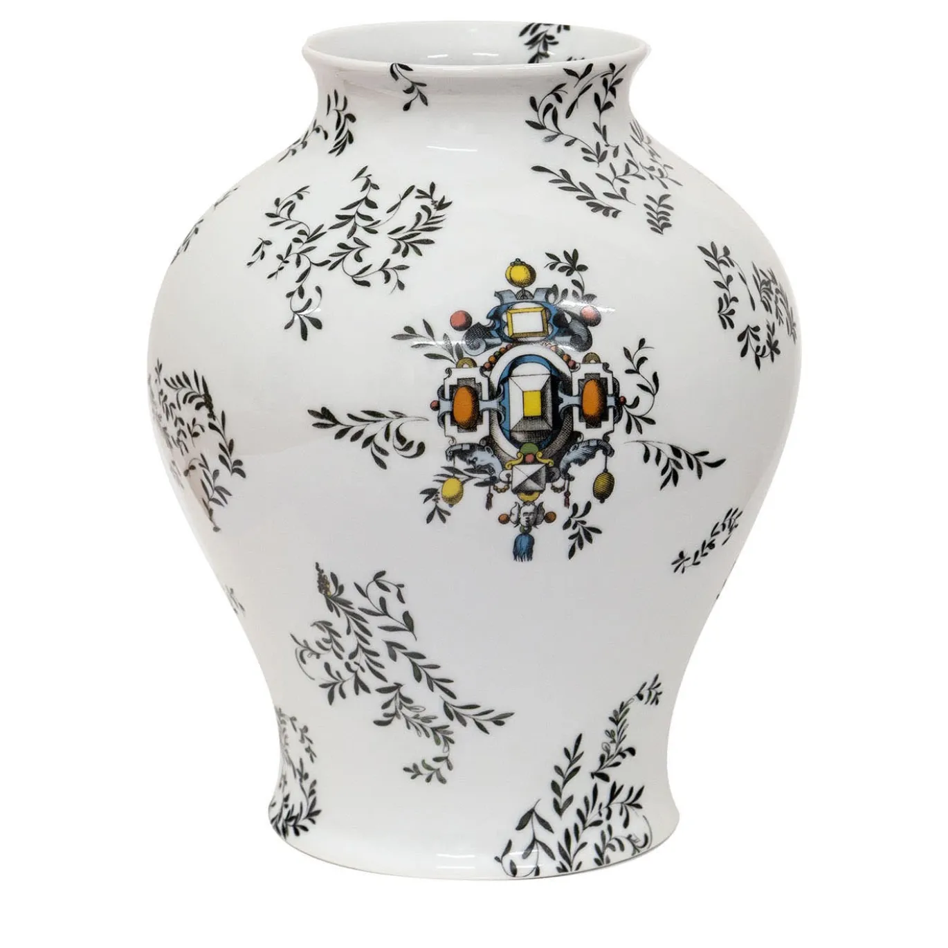 Pompei Vaso ad anfora con rami e gioielli h32cm
