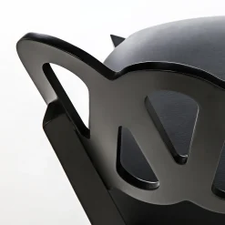 Ponti 969 Sedia in pelle nera di Gio Ponti