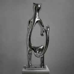 PoPCat Argento Scultura di Sauro Cavallini