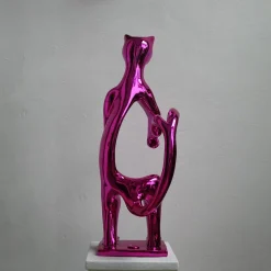 PoPCat Rosa Scultura di Sauro Cavallini