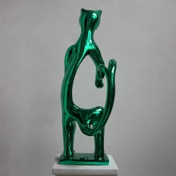 PoPCat Verde Scultura di Sauro Cavallini