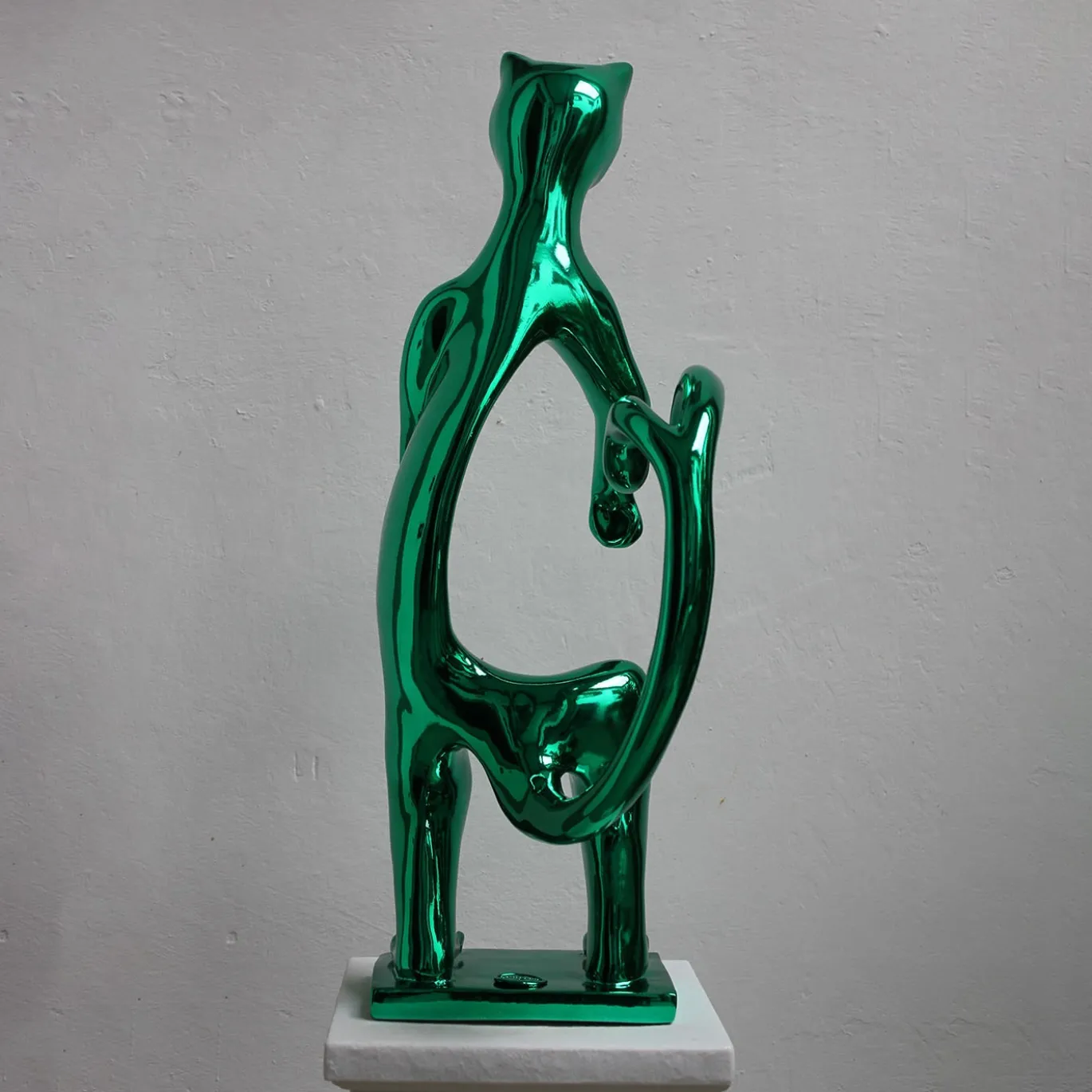 PoPCat Verde Scultura di Sauro Cavallini
